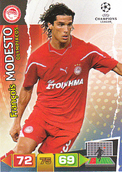 Francois Modesto Olympiacos FC 2011/12 Panini Adrenalyn XL CL #186